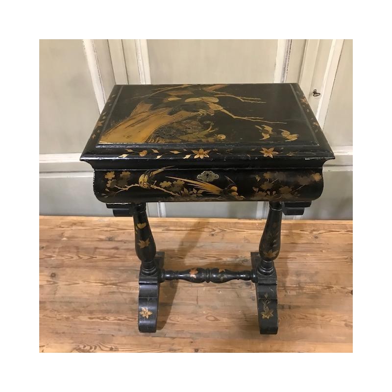 C19th Chinoiserie Sewing Table