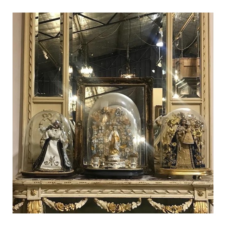 C1900 French Domed Ecclesiastical Displays