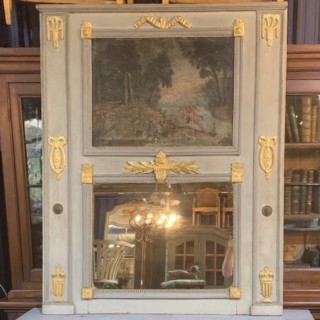 C19th French Trumeau Mirror La Chasse