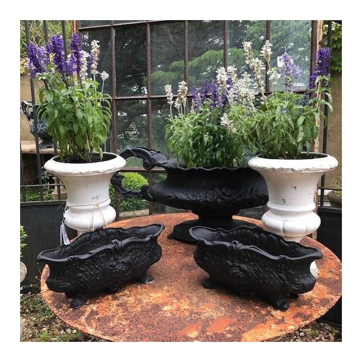 C1900 Pair of French Oval Jardiniere