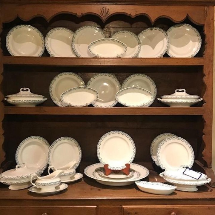 C1900 Blue and White French Service