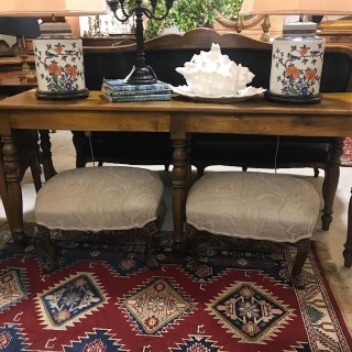 C19th Louis XV Style Pair of Stools