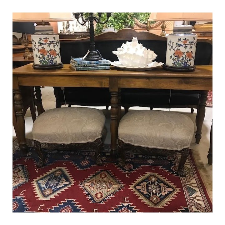 C19th Louis XV Style Pair of Stools