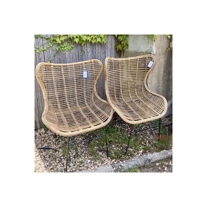 Mid Century Cane Fauteuils