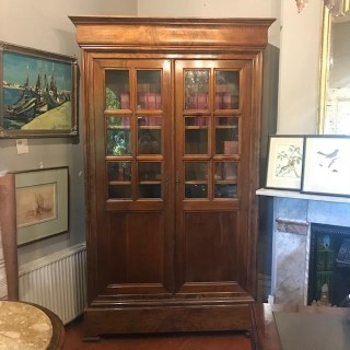 C19th Walnut Bookcase