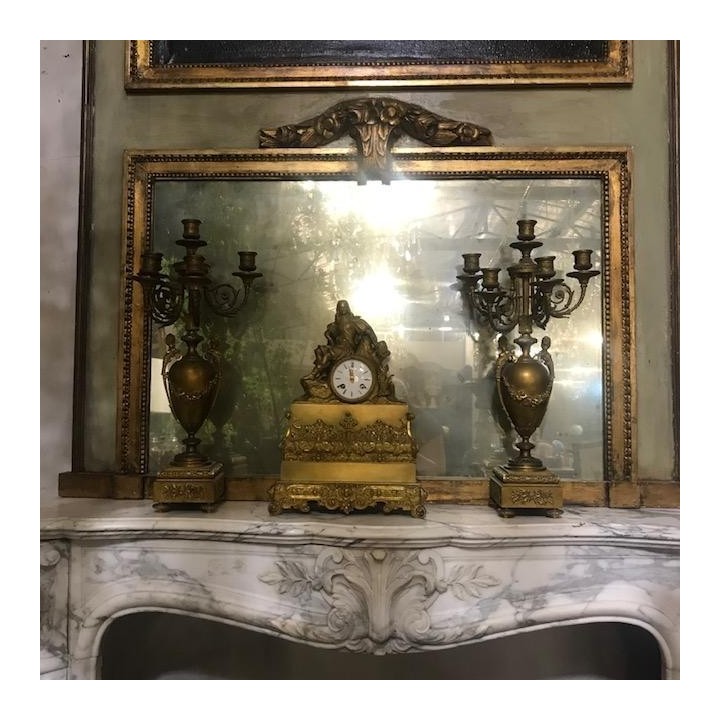 C19th Bronze Candelabra