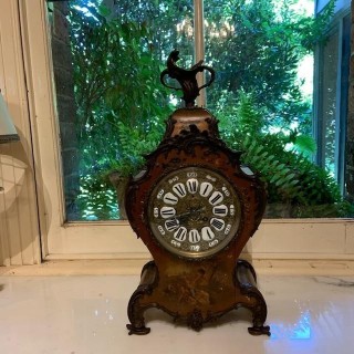 C19th Vernis Clock