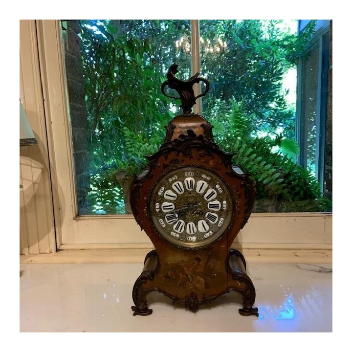 C19th Vernis Clock