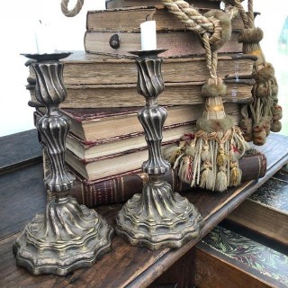 Silver Plate Candlesticks