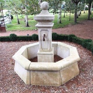 French Limestone Fountain