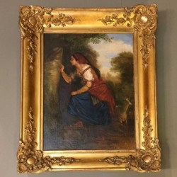 19th Century Oil on Canvas, Galatea Painting
