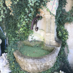 Limestone Coquille Fountain