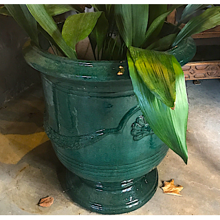 Green Glazed Terracotta Pots