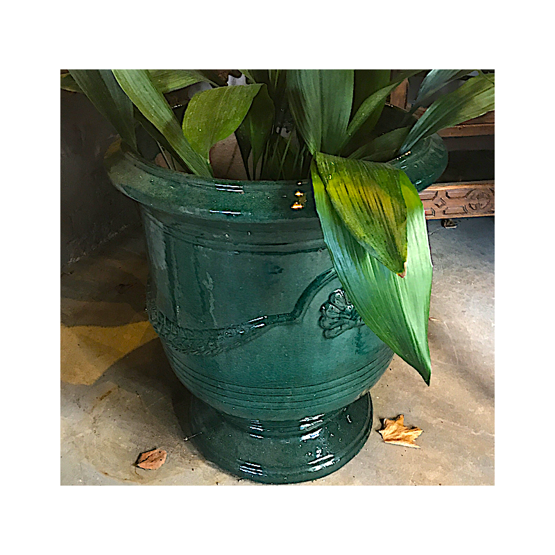 Green Glazed Terracotta Pots