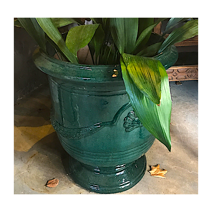 Green Glazed Terracotta Pots