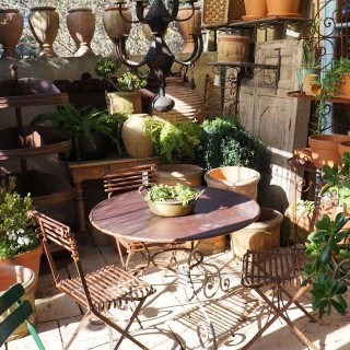 Round Garden Table 1000 mm