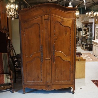 C19th Walnut  Armoire