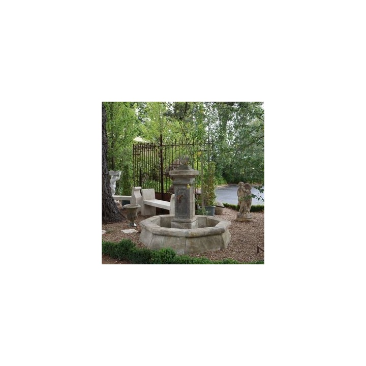 French Limestone Fountain