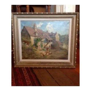 French Oil Life in the Country