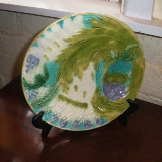 C1900 French Majolica Plate