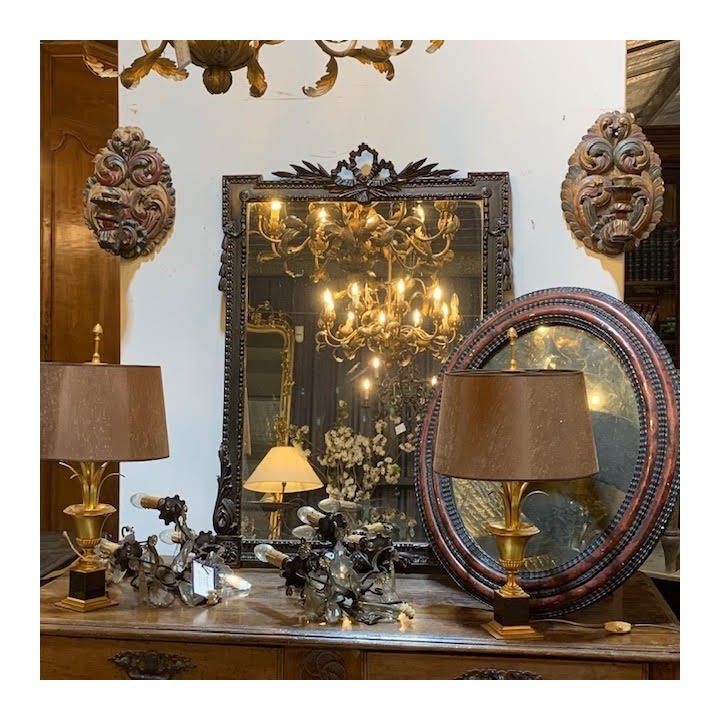 C19th Sconces Italian Pair Original Paint