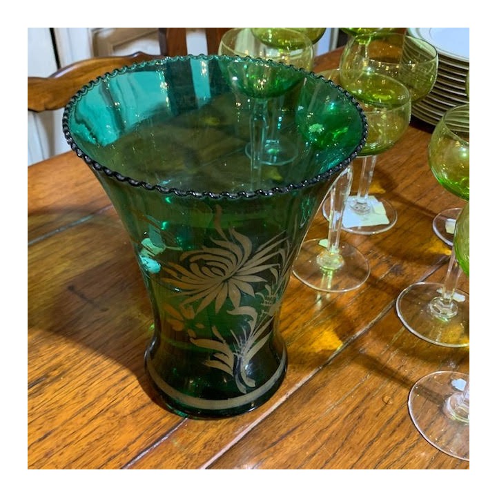 French Green Vase