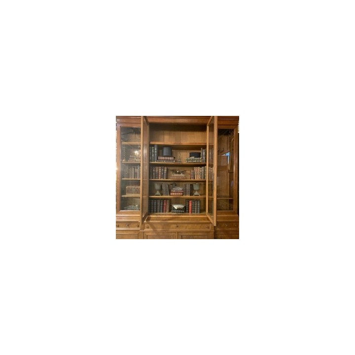 C19th Louis Philippe French Bookcase Walnut
