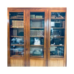 SOLD C1900-C1920 French Pine 3 Door Bookcase