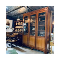 SOLD C1900-C1920 French Pine 3 Door Bookcase