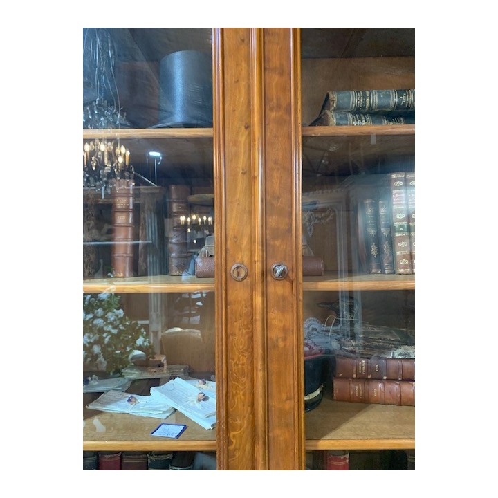 C19th Louis Philippe French Bookcase Walnut