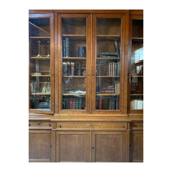 C19th Louis Philippe French Bookcase Walnut