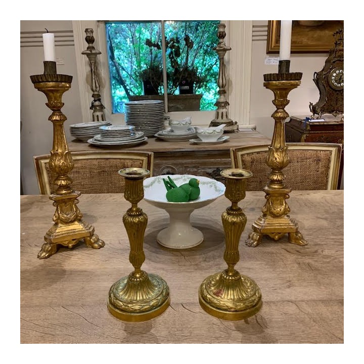 C19th Napoleon III Pair of Candleholder