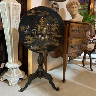 C19th Dropside Chinoisserie Table