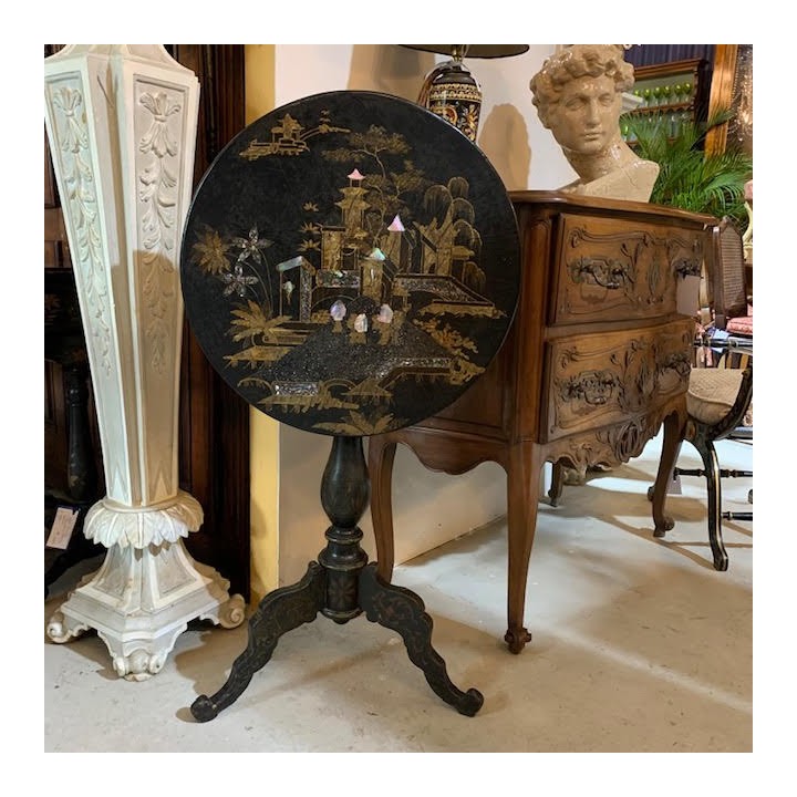 C19th Dropside Chinoisserie Table