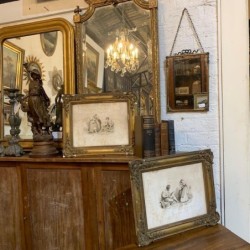 Pair of Gilded C19th Frames