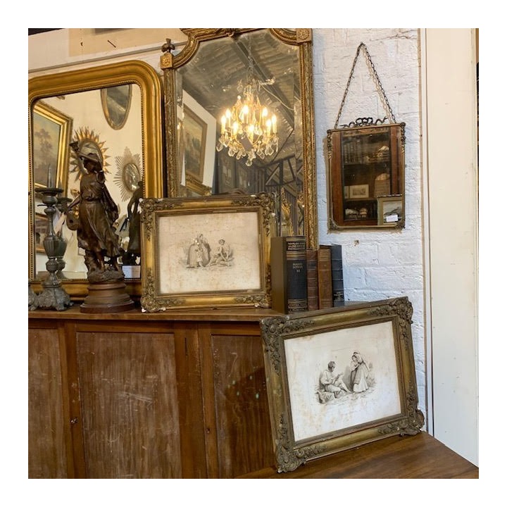 Pair of Gilded C19th Frames