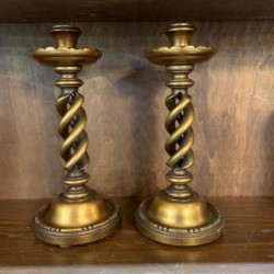 C19th Pair of Candleholders