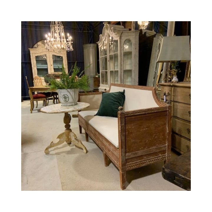 C19th Swedish Gustavian Settee