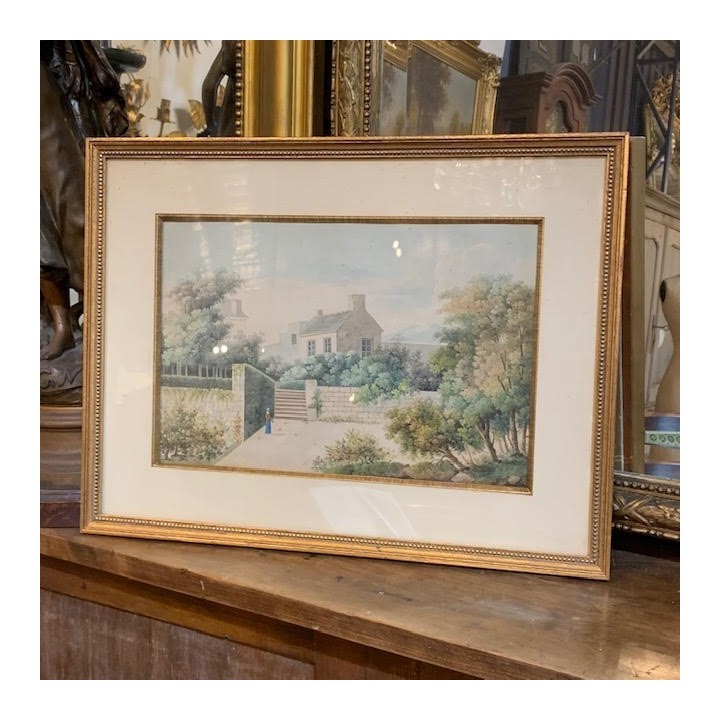 C1900 English Water Colour Painting