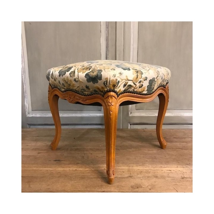 C1940 French Pair of Walnut Stools