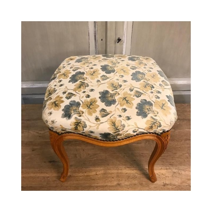 C1940 French Pair of Walnut Stools