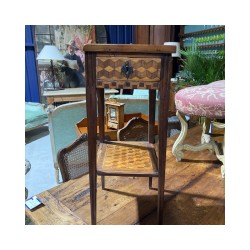 C19th Parquetry Side Table with Drawer and key