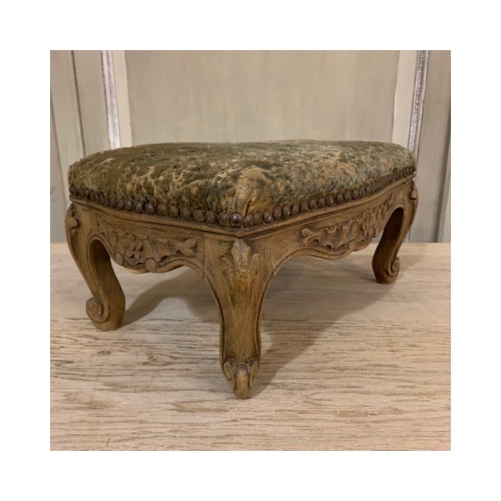 Louis XV Style Stool C1900 French Wash Oak