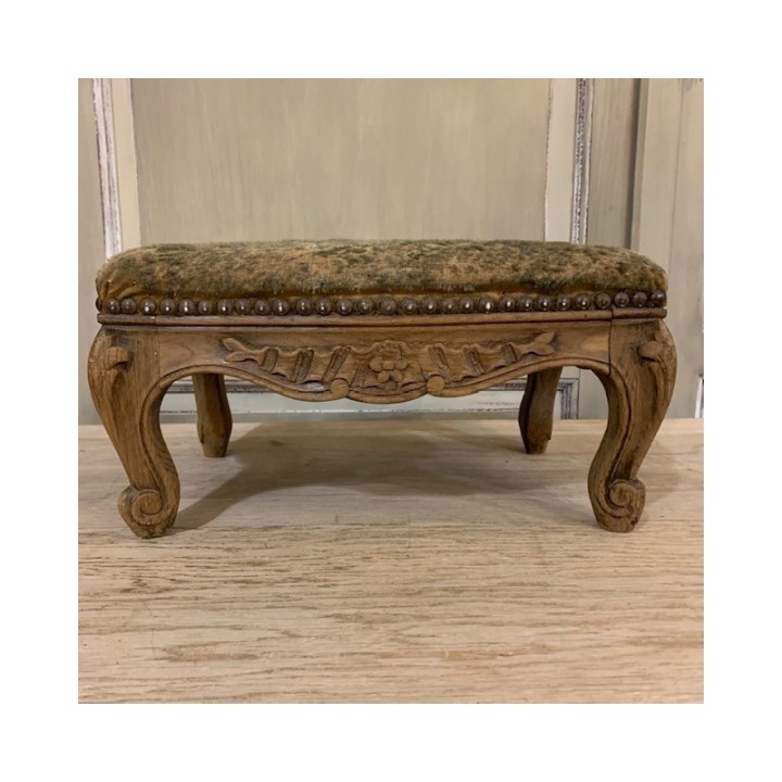 Louis XV Style Stool C1900 French Wash Oak