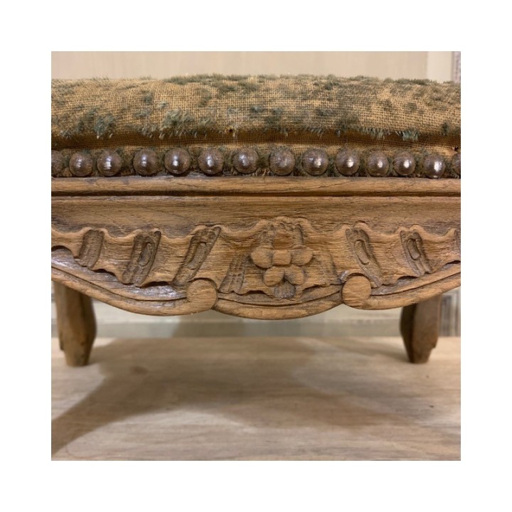 Louis XV Style Stool C1900 French Wash Oak