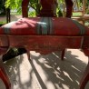 SOLD English Pair of Red Chinoiserie Chairs