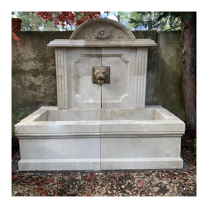 French Limestone Fountain
