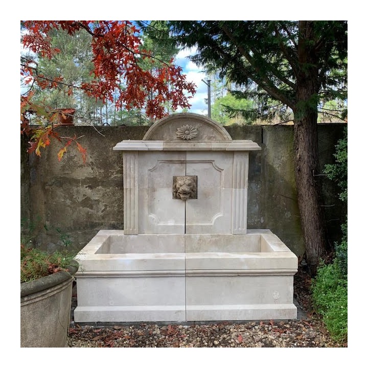 French Limestone Fountain