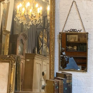 C19th Napoleon III Mirror in Bronze