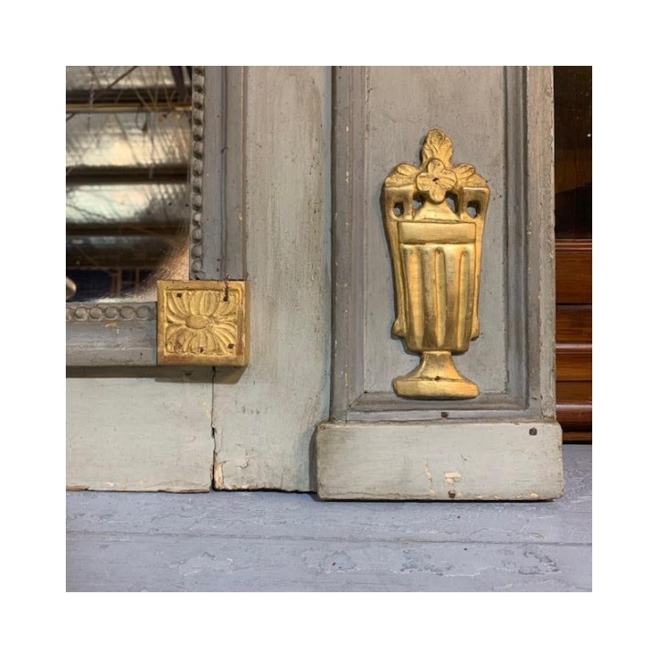 C19th French Trumeau Mirror La Chasse